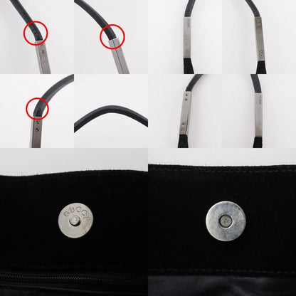 Gucci Suede Black Shoulder Bag