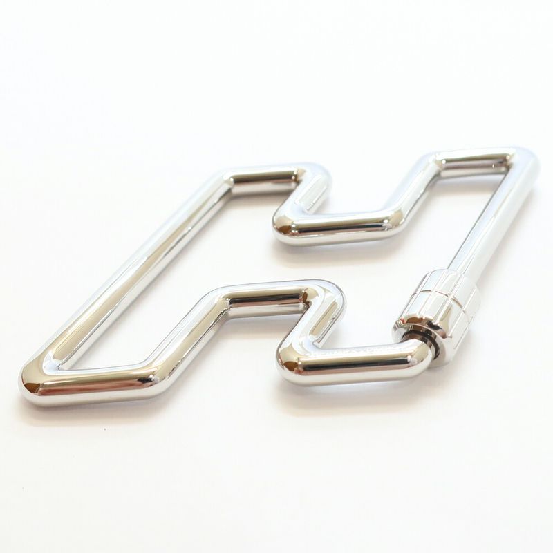 Hermes Key Ring Silver Color Small