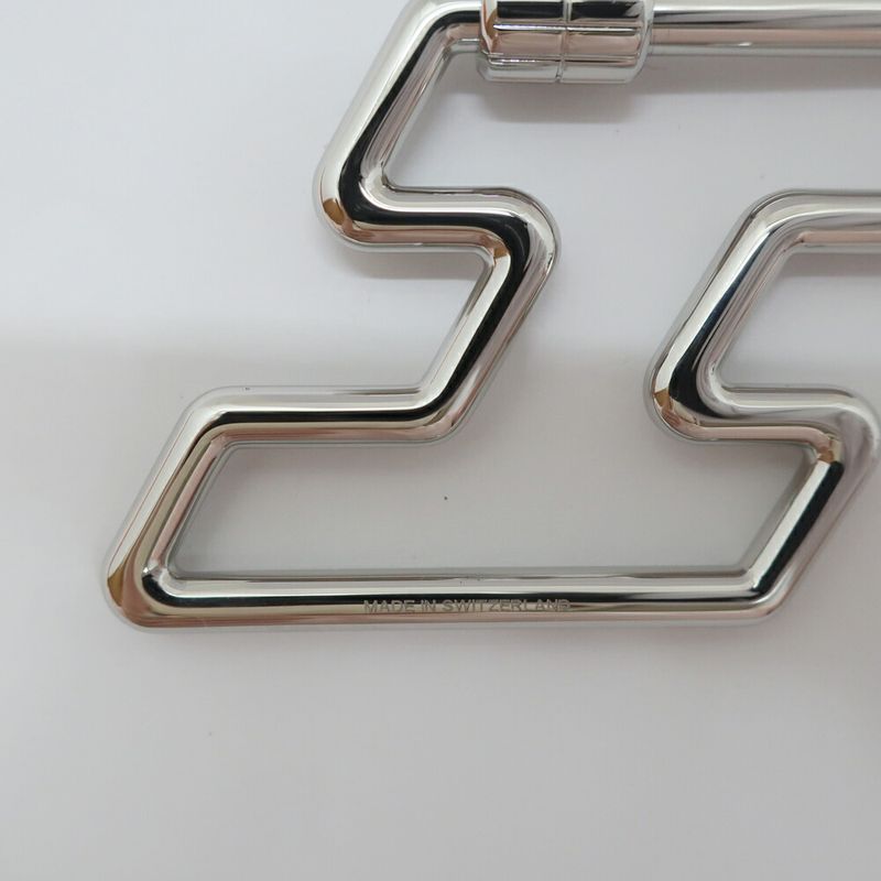 Hermes Key Ring Silver Color Small