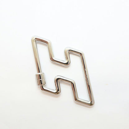 Hermes Key Ring Silver Color Small