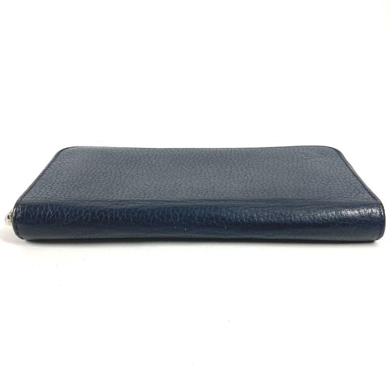 Louis Vuitton Wallet Zippy Vertical Taurillon Leather Navy
