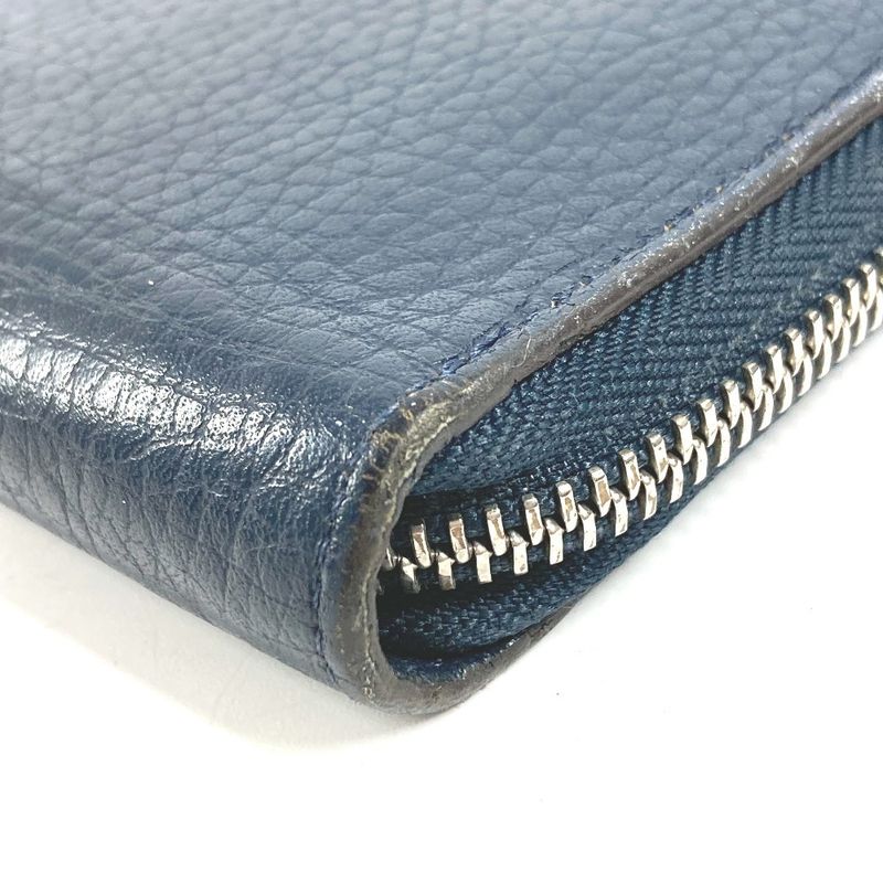 Louis Vuitton Wallet Zippy Vertical Taurillon Leather Navy