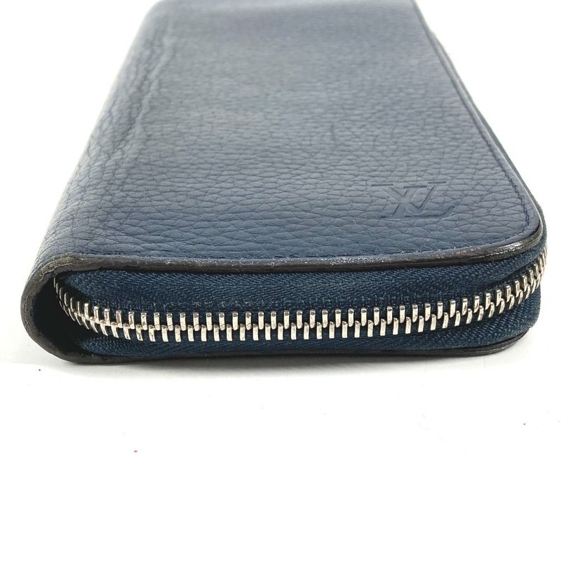 Louis Vuitton Wallet Zippy Vertical Taurillon Leather Navy