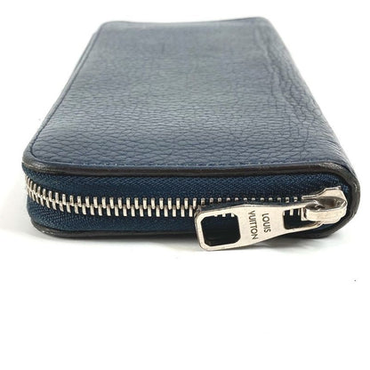 Louis Vuitton Wallet Zippy Vertical Taurillon Leather Navy