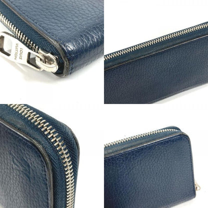Louis Vuitton Wallet Zippy Vertical Taurillon Leather Navy