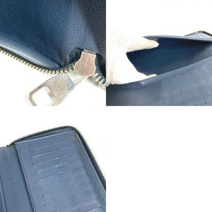 Louis Vuitton Wallet Zippy Vertical Taurillon Leather Navy