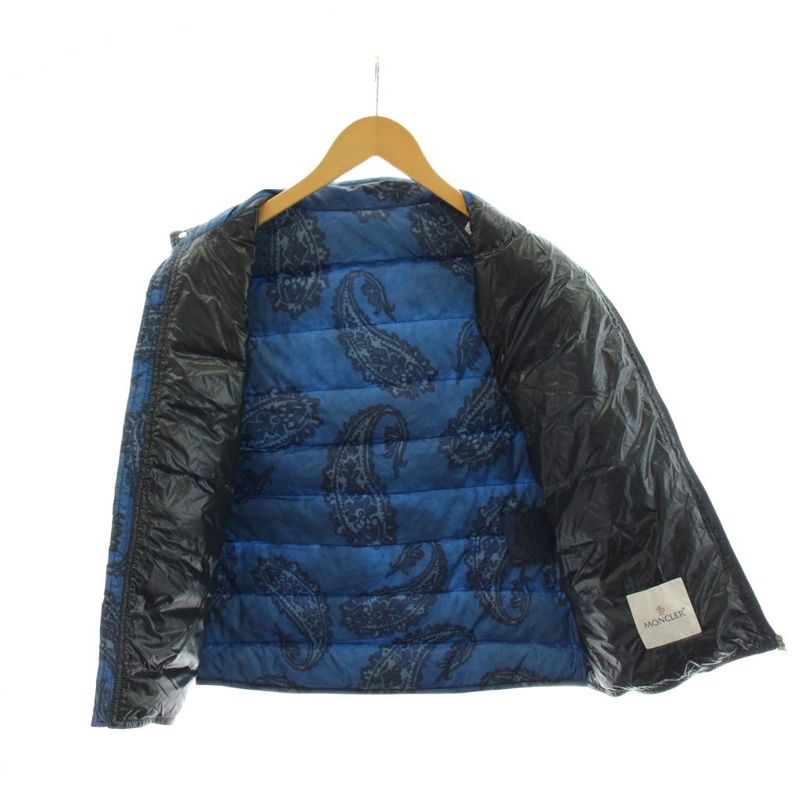 Moncler Gui Imprime Gilet Down Vest Paisley Pattern Nylon 14
