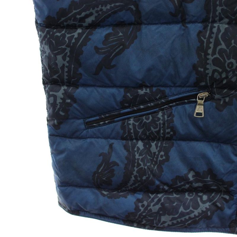 Moncler Gui Imprime Gilet Down Vest Paisley Pattern Nylon 14