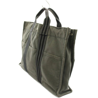 Hermes Fourre Tout MM Tote Canvas Gray