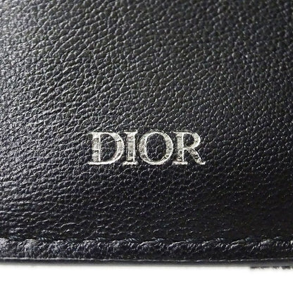 Dior Wallet Trifold Blue Jacquard Navy Mini