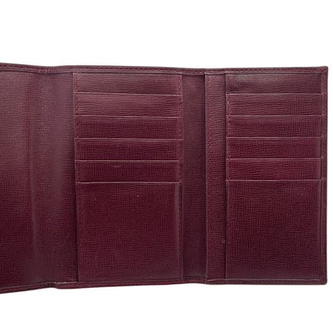 Cartier Trifold Wallet Bordeaux Must Gamaguchi Leather