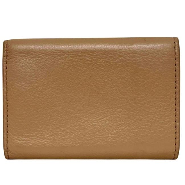 Balenciaga Trifold Wallet Paper Mini Beige