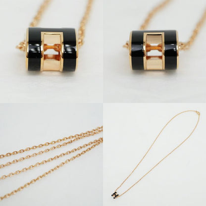 Hermes Necklace Pop Mini Black Rosegold