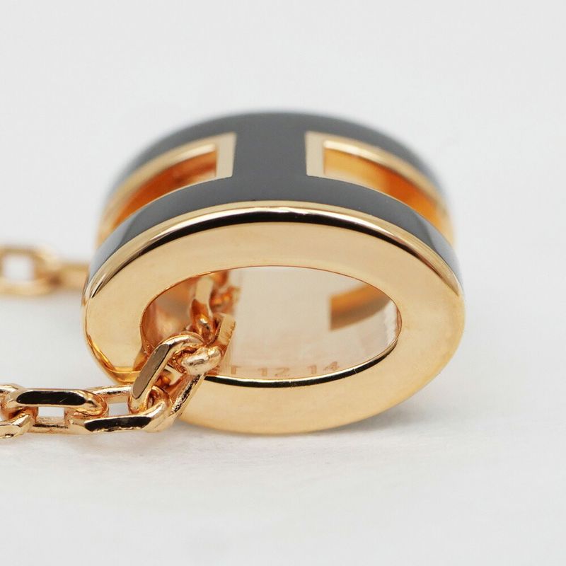 Hermes Necklace Pop Mini Black Rosegold