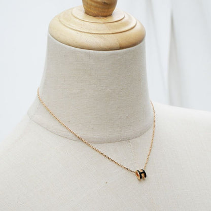 Hermes Necklace Pop Mini Black Rosegold