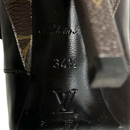 Louis Vuitton Short Boots 34.5 Black Dark Brown Janet X