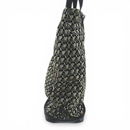 Bottega Veneta Portable Tote Eco Butterfly Print Intrecciato Black