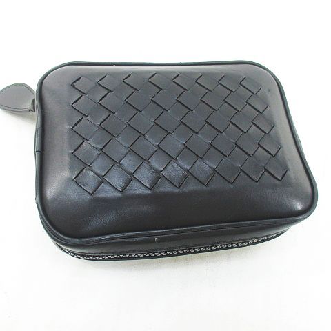 Bottega Veneta Portable Tote Eco Butterfly Print Intrecciato Black