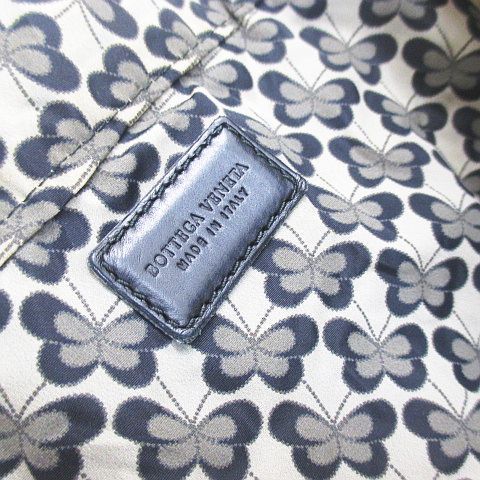 Bottega Veneta Portable Tote Eco Butterfly Print Intrecciato Black