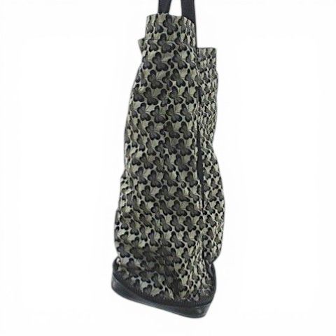Bottega Veneta Portable Tote Eco Butterfly Print Intrecciato Black