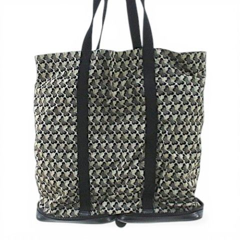 Bottega Veneta Portable Tote Eco Butterfly Print Intrecciato Black