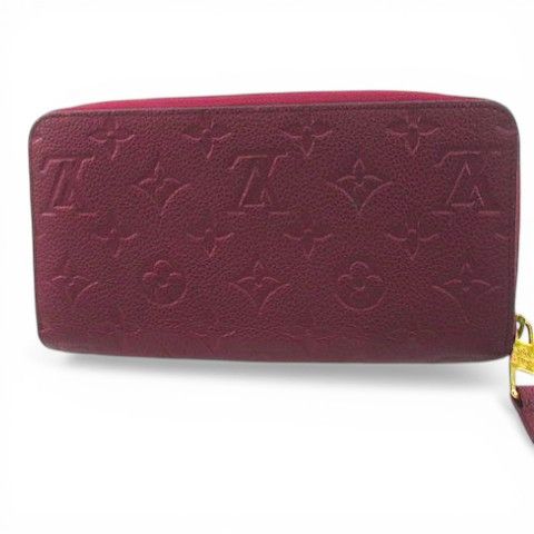 Louis Vuitton Monogram Empreinte Zippy Wallet Zip Around Bordeaux