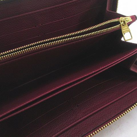 Louis Vuitton Monogram Empreinte Zippy Wallet Zip Around Bordeaux