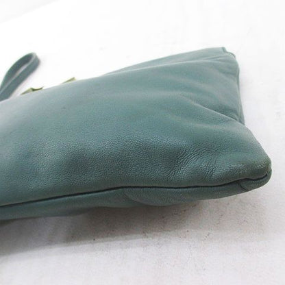 Loewe Pouch Green Leather