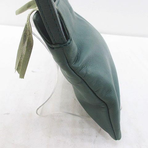 Loewe Pouch Green Leather