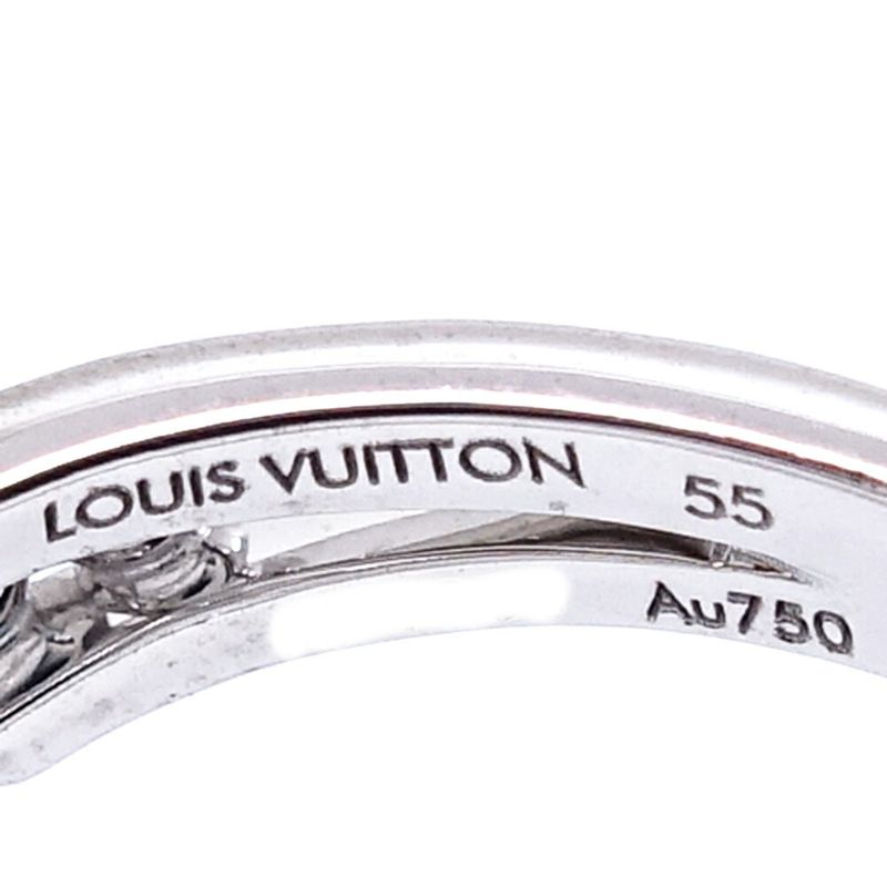 Louis Vuitton 18K White Gold Barguardant Toi Emore Ring Diamond