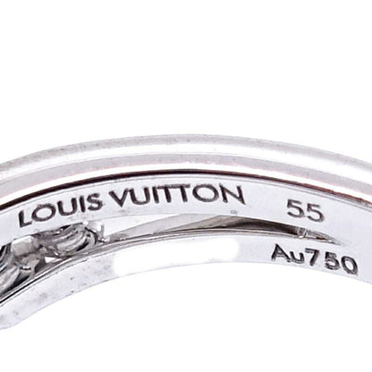 Louis Vuitton 18K White Gold Barguardant Toi Emore Ring Diamond