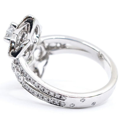 Louis Vuitton 18K White Gold Barguardant Toi Emore Ring Diamond