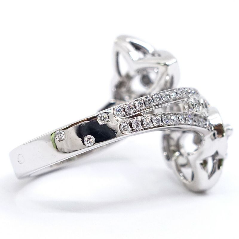 Louis Vuitton 18K White Gold Barguardant Toi Emore Ring Diamond