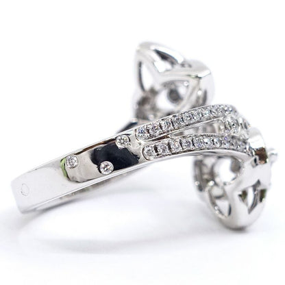 Louis Vuitton 18K White Gold Barguardant Toi Emore Ring Diamond