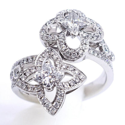 Louis Vuitton 18K White Gold Barguardant Toi Emore Ring Diamond