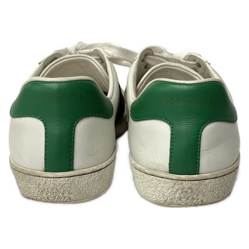Gucci Sneakers 5.5 Ace White Green Multi Leather X
