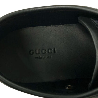 Gucci Sneakers 37 Black GG Pattern Leather
