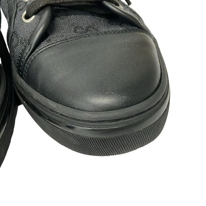 Gucci Sneakers 37 Black GG Pattern Leather