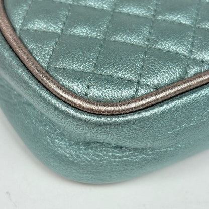 Gucci Horsebit Shoulder Bag Leather Green Pink