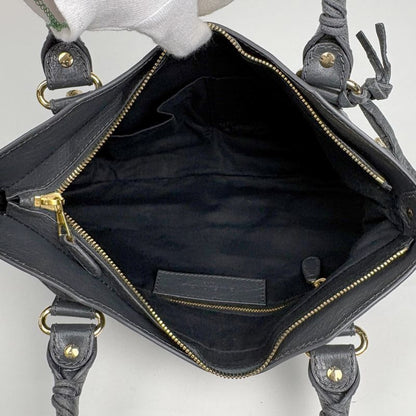 Balenciaga Giant First 2-Way Shoulder Bag Leather Gray