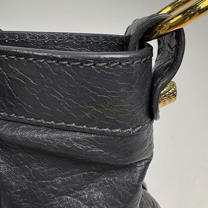 Balenciaga Giant First 2-Way Shoulder Bag Leather Gray