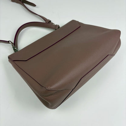 Louis Vuitton 2-Way Shoulder Bag Leather Brown