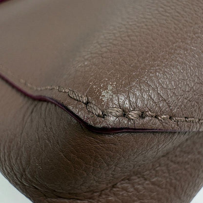 Louis Vuitton 2-Way Shoulder Bag Leather Brown