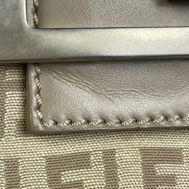 Fendi Zucchino Pattern Shoulder Bag Mini Mamma Baguette