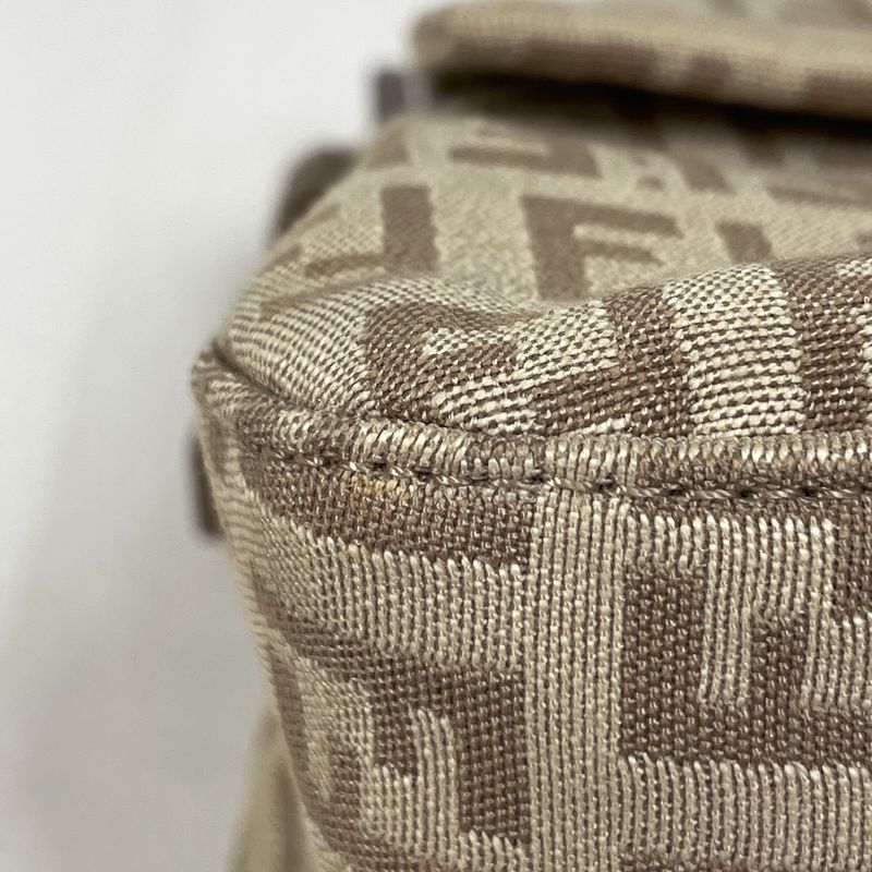 Fendi Zucchino Pattern Shoulder Bag Mini Mamma Baguette