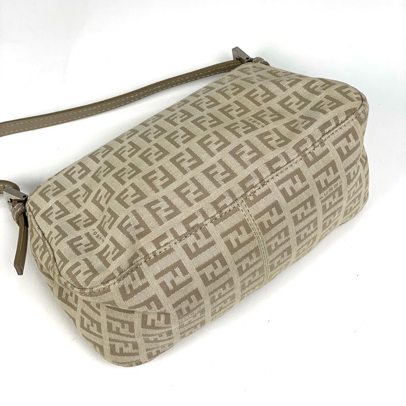 Fendi Zucchino Pattern Shoulder Bag Mini Mamma Baguette