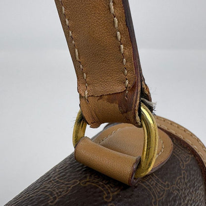 Celine Macadam Pattern 2-Way Shoulder Bag Brown
