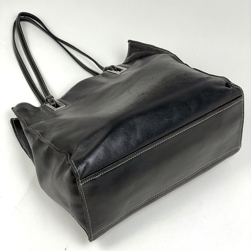 Prada Tote Shoulder Leather Nero