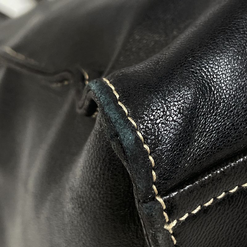 Prada Tote Shoulder Leather Nero