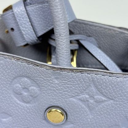 Louis Vuitton Montaigne BB 2-Way Shoulder Bag Monogram Empreinte Lila Lira